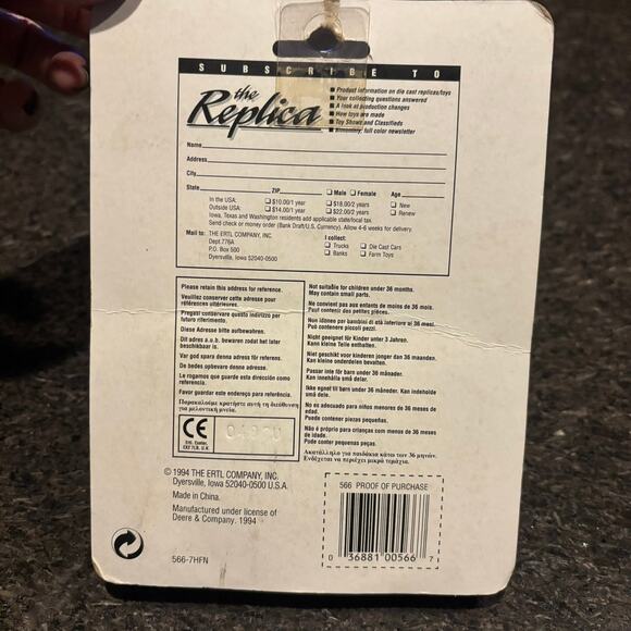 ERTL Farm Machines Replica John Deere Forage Harvester Diecast New Sealed in Box - Picture 2 of 2